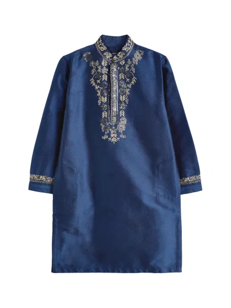 Next Cămașă / bleumarin bej