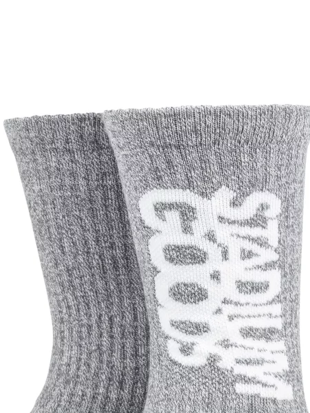Flanelové ponožky Stadium Goods s potiskem šedé