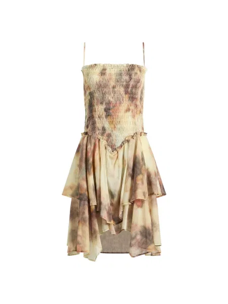 Sukienka mini Isabel Marant beżowa