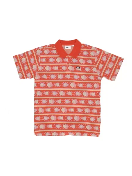 Koszulka polo Obey czerwona