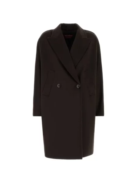 Palton Max Mara cu două rânduri de nasturi maro