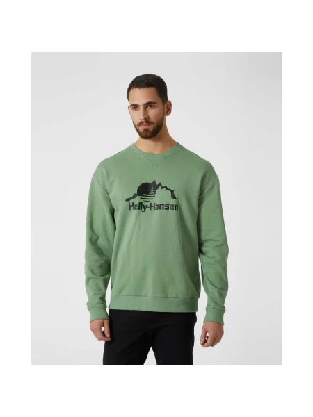 Bluza Helly Hansen Yu Crew w kolorze zielonym czarnym S zielona