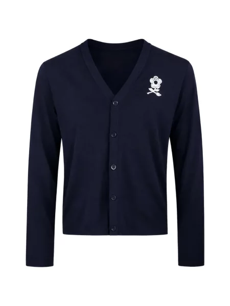 Cardigan Maison Hideout cu imagine albastru