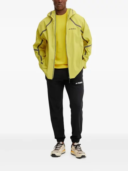 Маратонки Adidas Terrex с връзки на райета с дантела червено