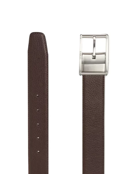 Кожаный колан Lancel кафяво