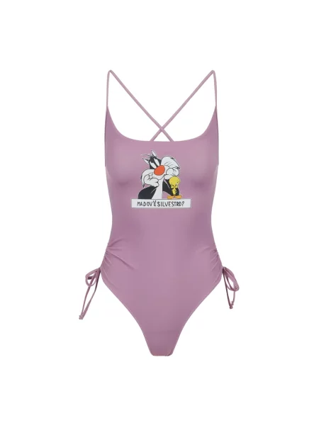 Stroj jednoczęściowy Iceberg z nadrukiem fioletowy