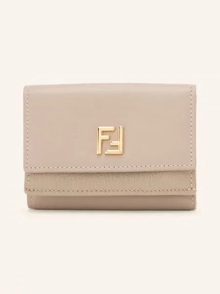 Fendi Portfel Mini Trifold Ff grau