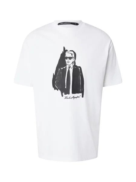 Karl Lagerfeld Tricou negru alb