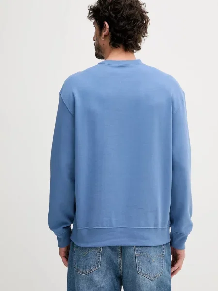 Bluza Calvin Klein Jeans z długim rękawem niebieska