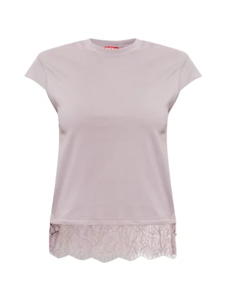Tricou Diesel din dantelă violet