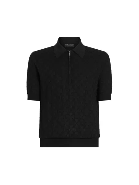 Koszulka polo Dolce And Gabbana klasyczna niebieska