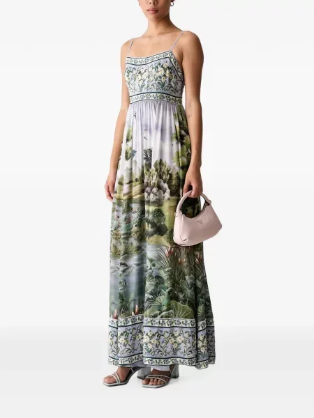 Rochie maxi Farm Rio cu imagine violet