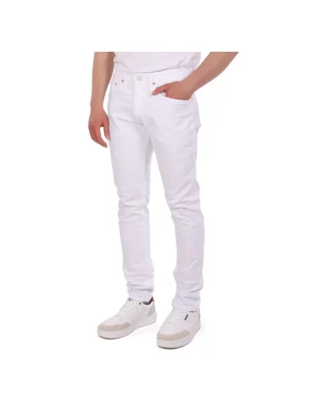 Jeansy o kroju slim fit z 5 model ‘SULLIVAN’ Polo Ralph Lauren białe