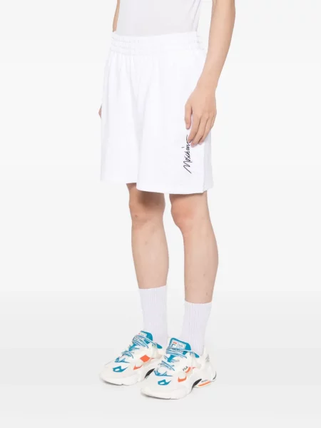 Scurt pantaloni scurți Moschino cu broderie alb