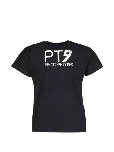 Tricou Prototypes cu imagine cu decolteu rotund negru