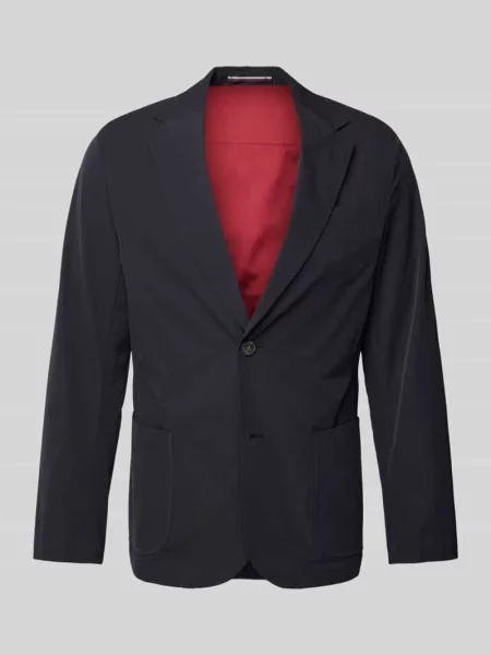 Marynarka do garnituru o kroju regular fit z fakturowanego materiału Tommy Hilfiger granatowa