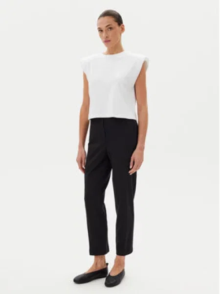 Calvin Klein Kalhoty z materiálu černá