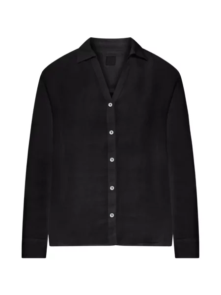Cămașă 120% Lino de in negru