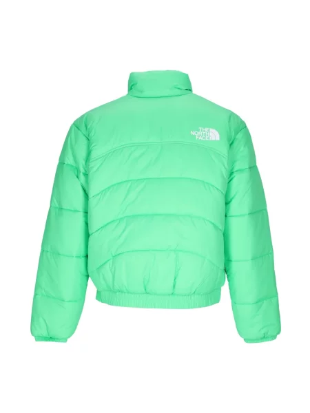Kurtka puchowa The North Face ze stójką zielona