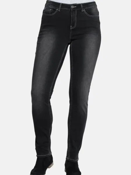 SHEEGO Jeans denim negru