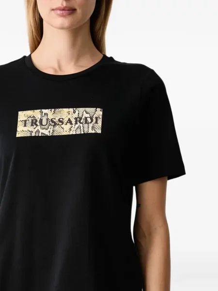 Tricou Trussardi cu imagine negru