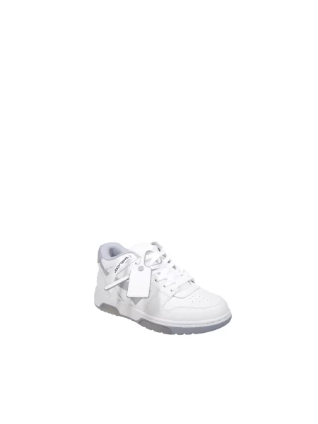 Sneakersy Off-white skórzane biznesowe białe