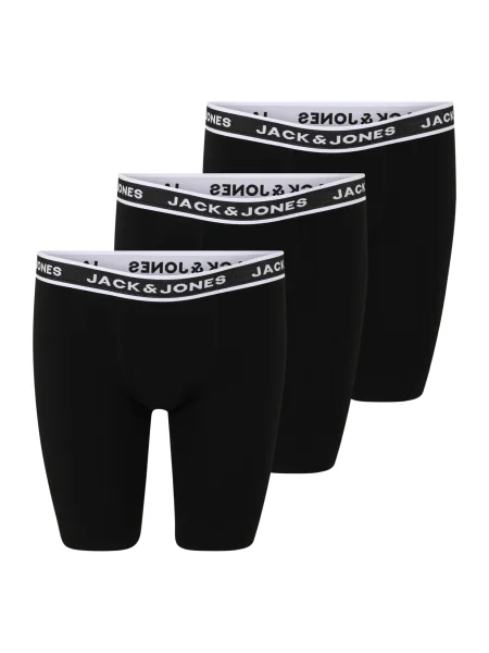 JACK & JONES Boksarice JACSOLID črna bela