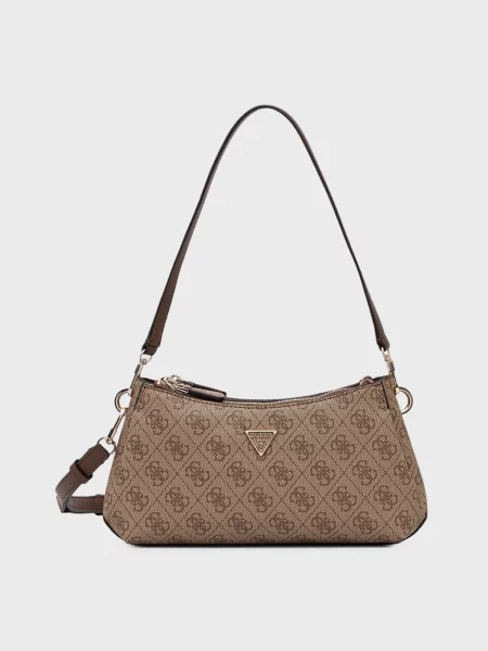Сумка Guess з принтом бежева