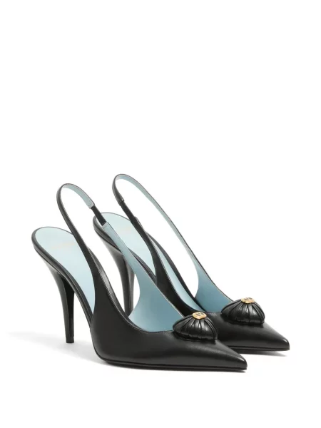 Pantofi cu toc Valentino Garavani slingback negru
