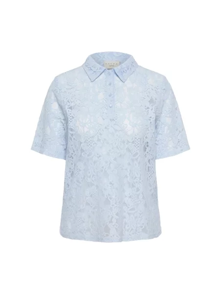 Koszula Kaffe Curve niebieska