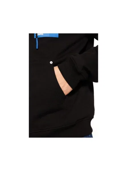 Bluza z kapturem Karl Lagerfeld z kapturem z logo czarna