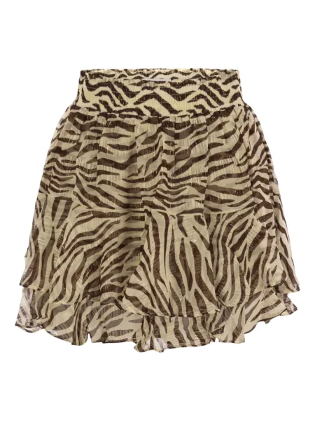 Spódnica mini Mc2 Saint Barth z nadrukiem w zebrę