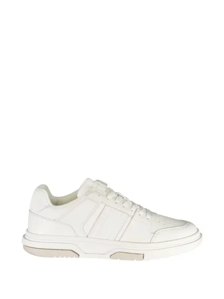 Sneakerși Tommy Hilfiger cu șireturi din dantelă alb