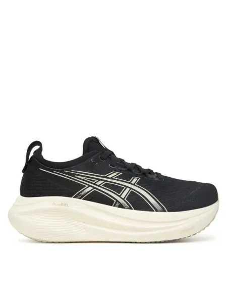 Dámske bežecké topánky ASICS Gel-Nimbus 27 black/lake grey čierna