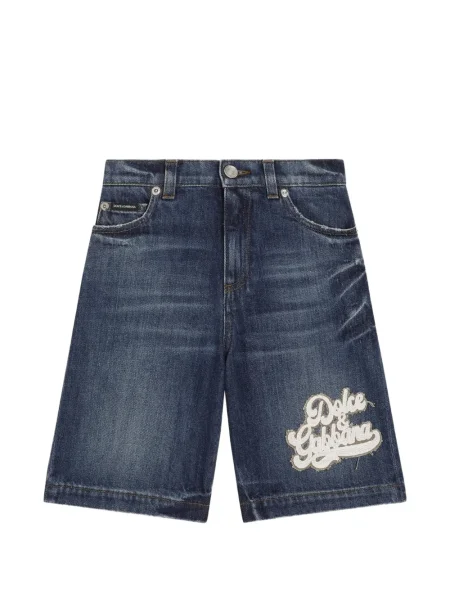 Bermudy dziecięce Dolce And Gabbana niebieskie