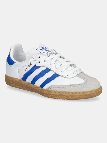 Adidas Originals kožené sneakers boty SAMBA OG modré