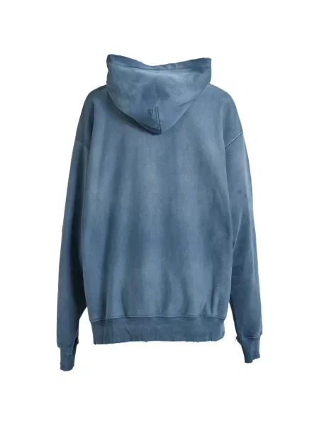 Hoodie Marking Distance με φθαρμένο εφέ με κουκούλα μπλε