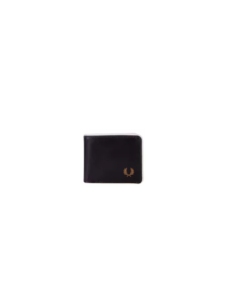 Portfel FRED PERRY Coated Polyester Billfold Wall Black/ Ecru Universal czarny