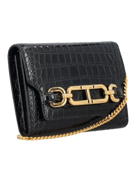Naszyjnik Tom Ford skórzany czarny