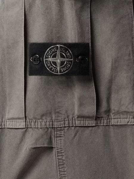Pantaloni cargo Stone Island cu strasuri gri
