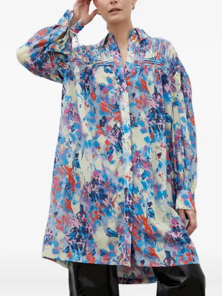 Midi haljina Day Birger Et Mikkelsen s printom s apstraktnim uzorkom iznad koljena plava