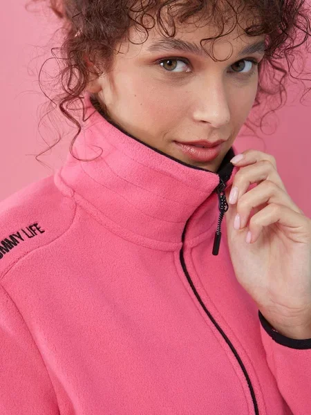 Tommy Life Polár dzseki Sweatshirts' rózsaszín