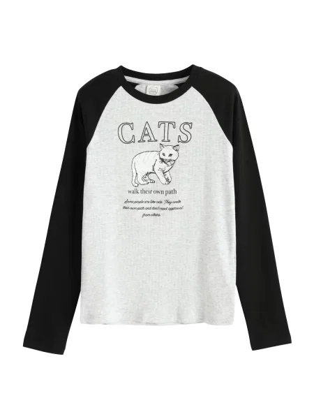 COOL CLUB by SMYK Tricou gri / negru alb
