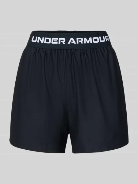 Szorty z elastycznym pasem model ‘Tech Play Up Shorts’ Under Armour czarne