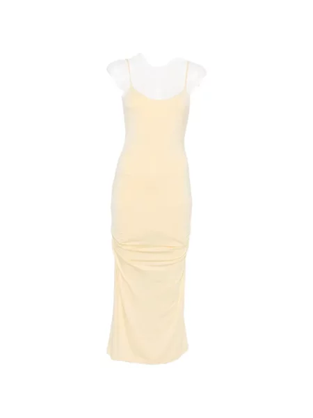 Rochie midi Toteme drapată galben