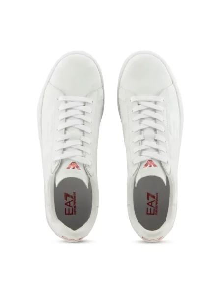 Sneakersy Emporio Armani Ea7 skórzane klasyczne białe