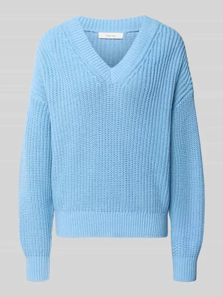 Sweter o kroju regular fit z mieszanki bawełny model SELMA' Selected