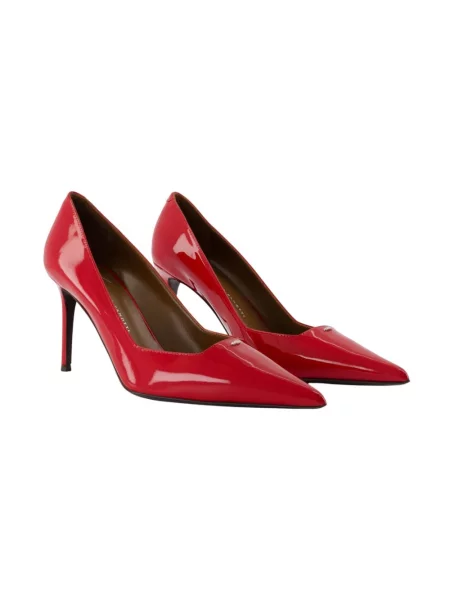 Czółenka Giuseppe Zanotti skórzana czerwona