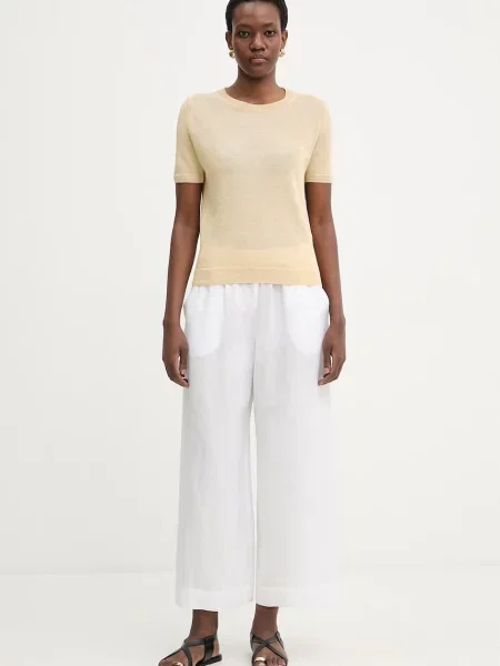 Weekend Max Mara футболка лляна PANCONE