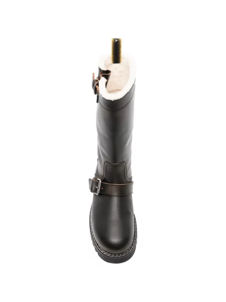 Botine Fendi din piele alb